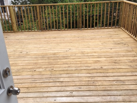 Image of the deck at the Bushwick house